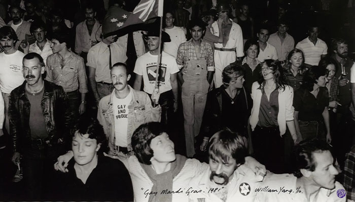 Sydney mardi gras 1981, photography by William Yang