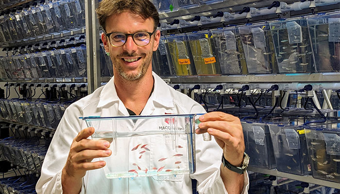 Zebrafish researcher Associate Professor Marco Morsch
