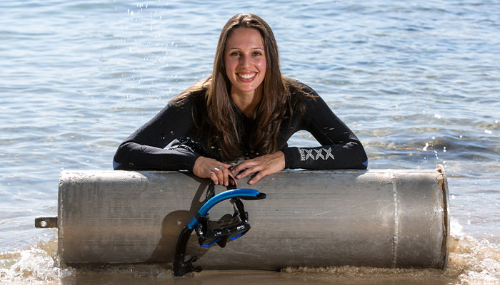 Marine scientist Dr Vanessa Pirotta
