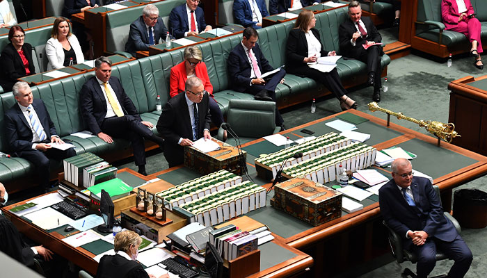 Federal parliament in session