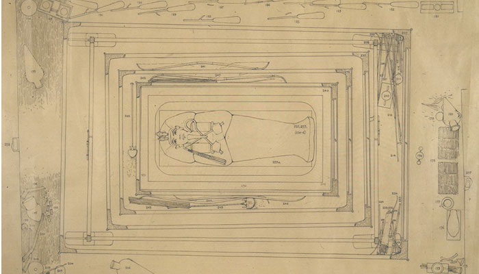 Burial Chamber with objects in situ, Carter MSS. i.G.31