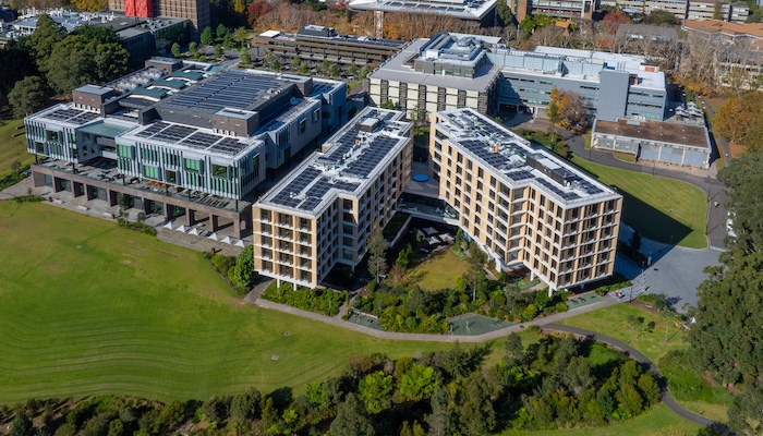 Photo of Lake and Macquarie University campus