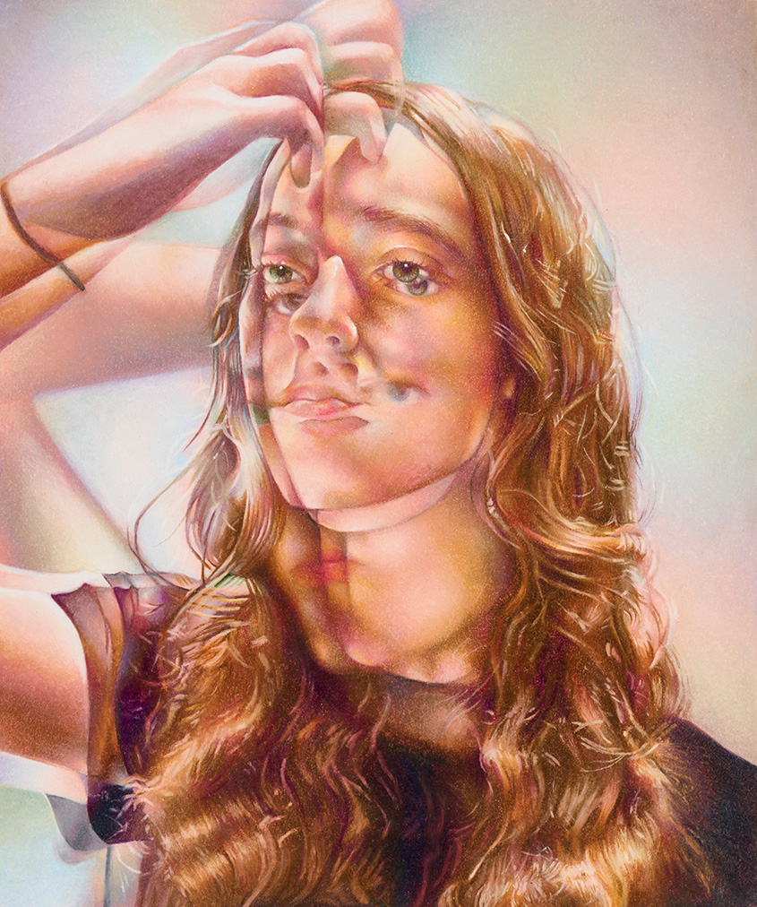 Lauren Blunden's winning self-portrait. 