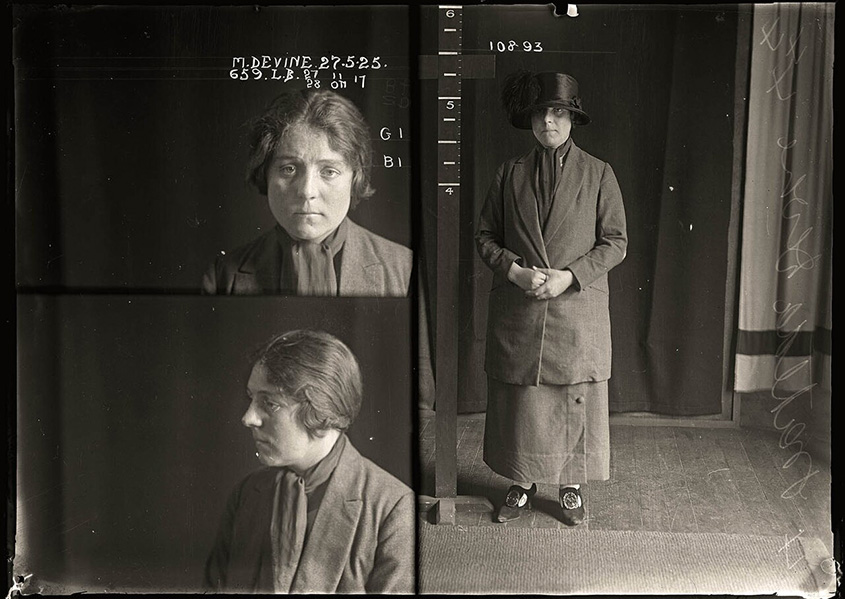 Tilly Devine mug shot