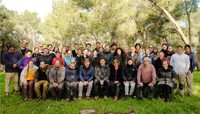The Macquarie University and Hebrew University team at Khirbet-el-Rai in Israel