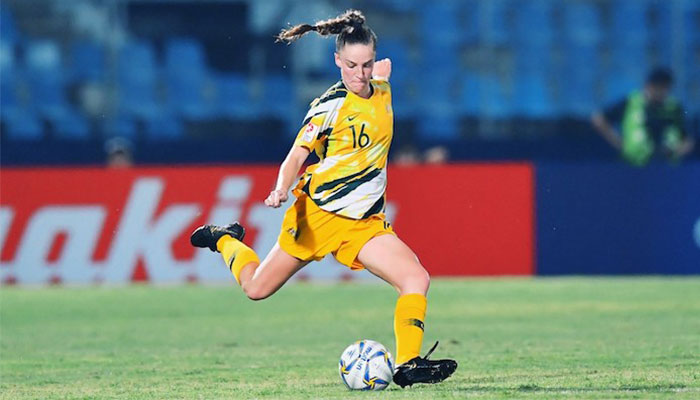 Australian Olympic soccer star and Macquarie psychology student Deborah-Anne de la Harpe. 