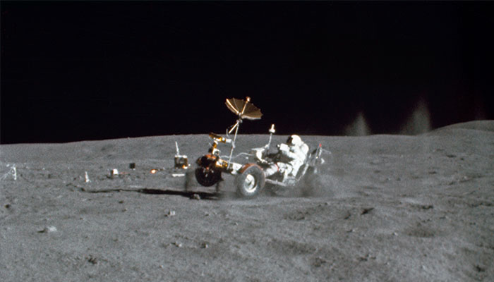 Lunar roving vehicle from Apollo 16 mission 1972