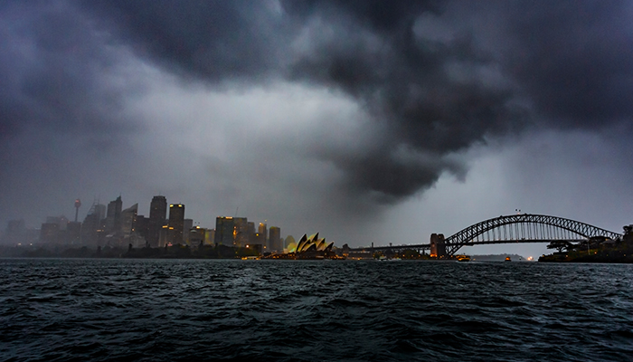Storm over Sydney Harbour