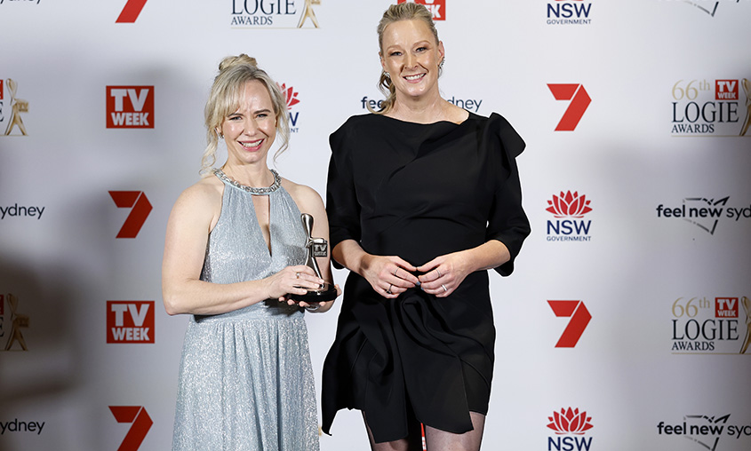 Leigh Sales and Melissa Mclean Logies 2026