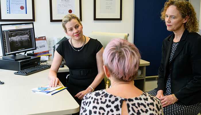 Doctors Karen Shaw and Katrina Tiller say the new MQ Health Integrated Breast Health Clinic will streamline diagnosis and give access to the latest breast cancer treatments.