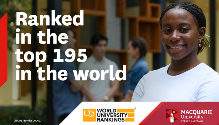 Macquarie University ranks 195 in the world