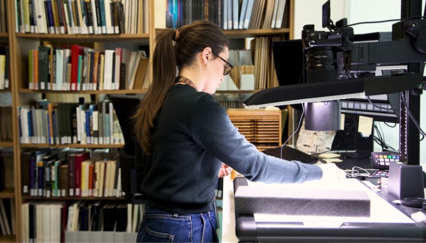 Coins being digitised