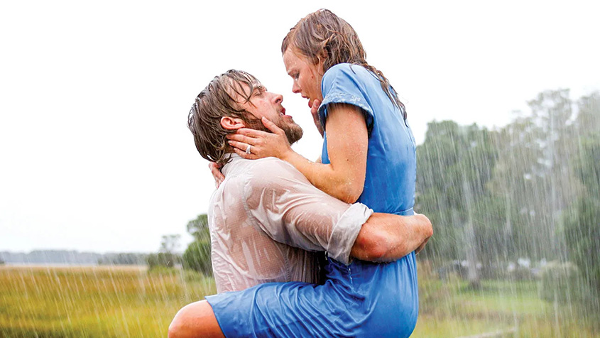 The kiss in the Notebook film. 