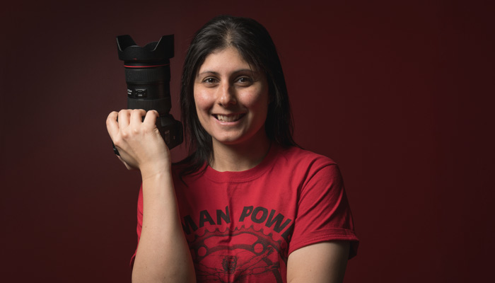 Macquarie photographer and drone pilot Joanne Stephan.