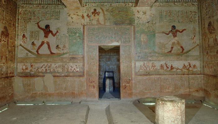 Beni Hassan Khnumhotep II tomb 3 east wall.