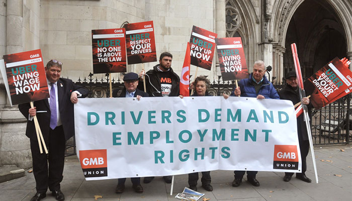 UK Uber drivers demand employee rights