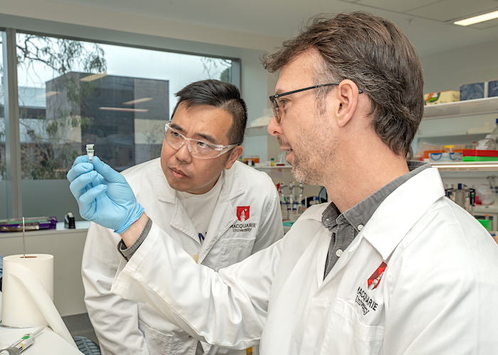 Associate Professor Albert Lee (left) with Associate Professor Marco Morsch (right)