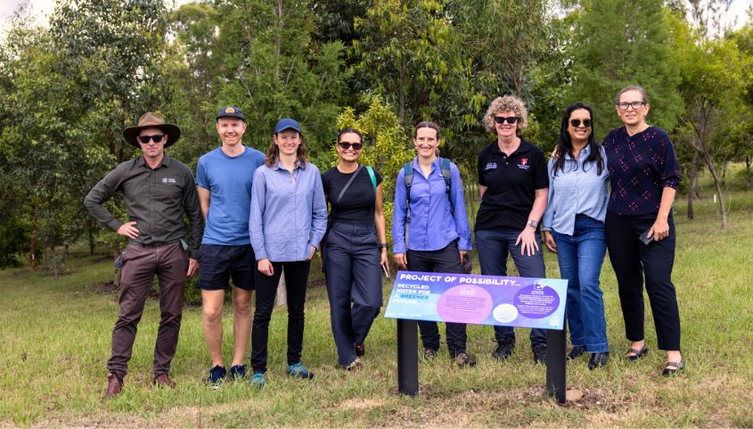 Research team during a site visit