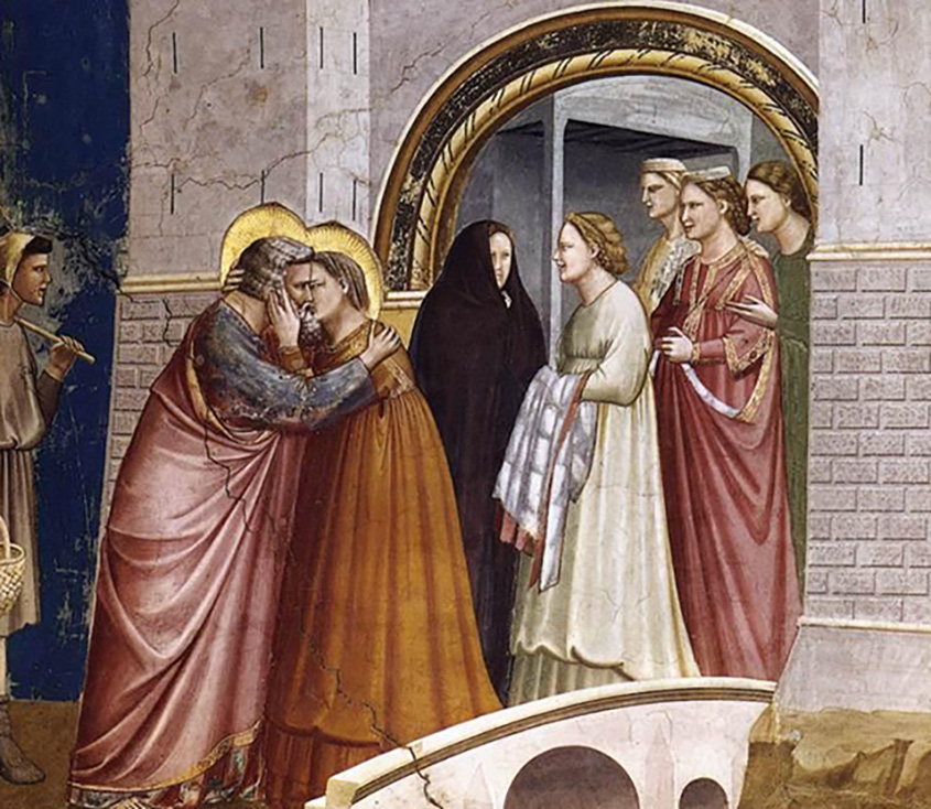 Medieval kiss.