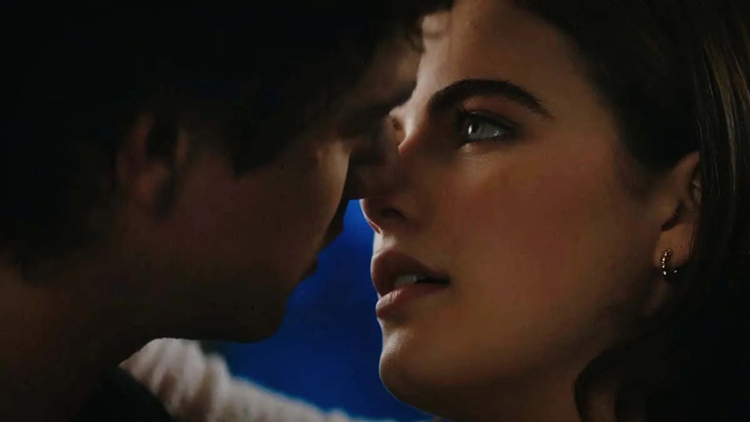 Off campus kiss. 