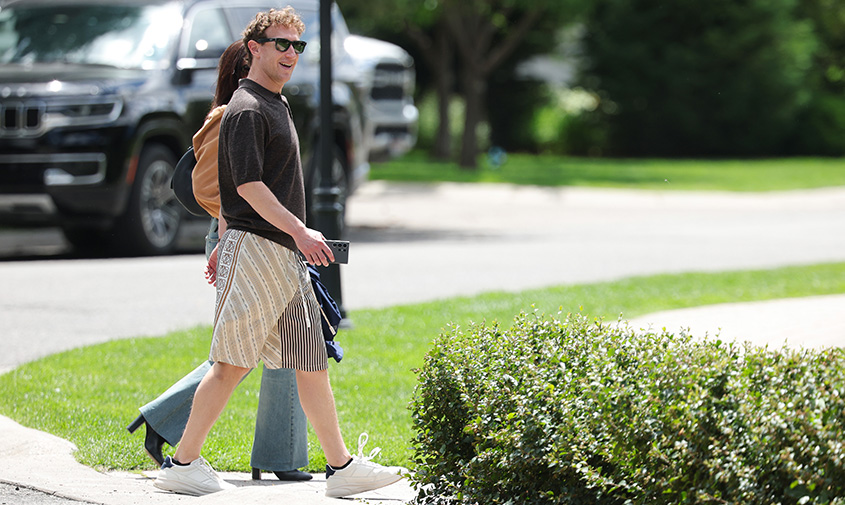 Meta CEO Mark Zuckerberg wearing his Meta glasses.