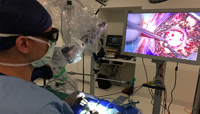 Brain images at the Computational Neurosurgery Laboratory at Mafcquarie University Hospitaltional Neurot the C