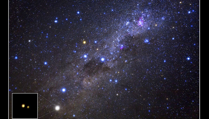 The Southern Cross observed at Siding Springs on the winter soltice 2020.