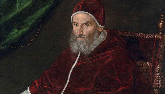 Portrait of pope Gregory XIII by Lavinia Fontana (1552-1614)